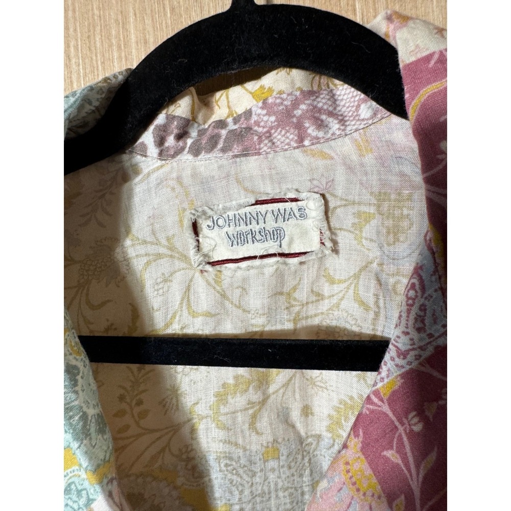 Johnny Was Workshop Button Down Top Blouse Patchw… - image 4